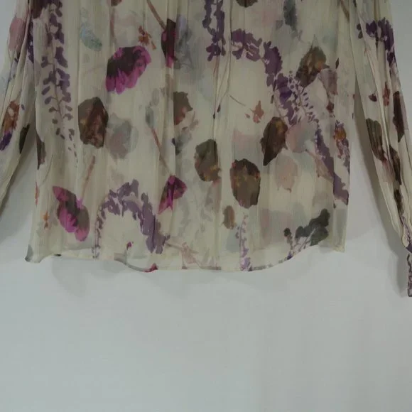 NEW REISS Rosa Romantic Floral Printed Blouse Size US 8 #337 - Picture 8 of 10